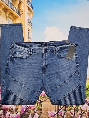 True Religion Rocco Relaxed Skinny Jeans Size 38x33 New